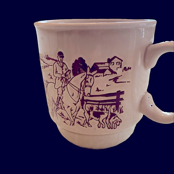 2 Vintage Mug Kiln Craft Staffordshire England Field Hunters – 1970s - Picture 3 of 6